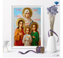 Алмазная мозаика "Вера, Надежда, Любовь и мать их Софья икона"